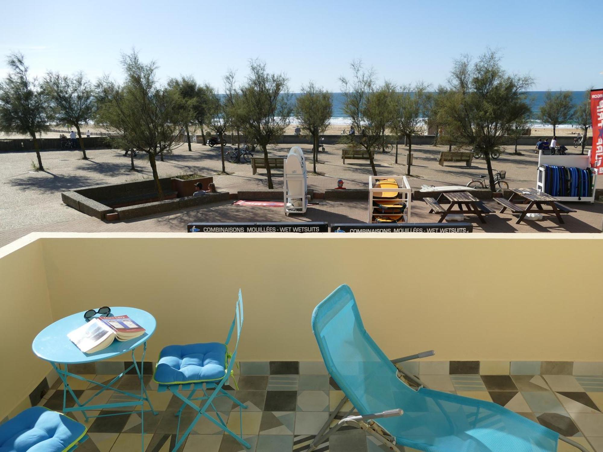 La Dune D'Or - Vue Mer, Studio Face A La Plage Avec Terrasse Soorts-Hossegor Esterno foto