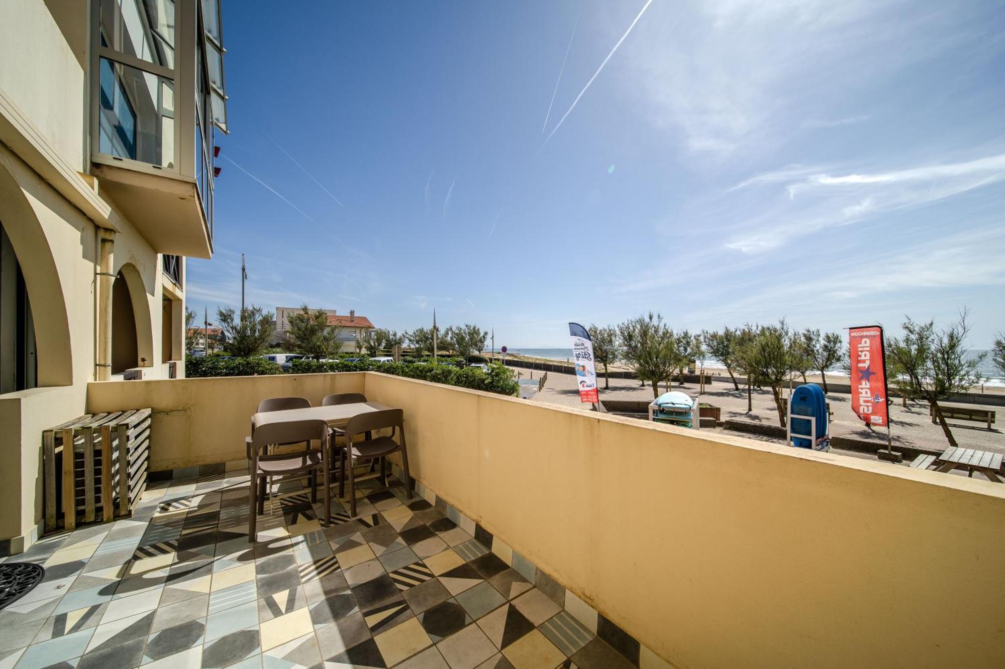La Dune D'Or - Vue Mer, Studio Face A La Plage Avec Terrasse Soorts-Hossegor Esterno foto